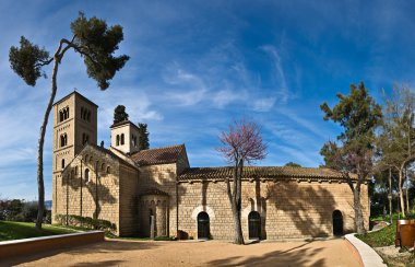 Monastery in Poble Espanyol, Barcelona clipart