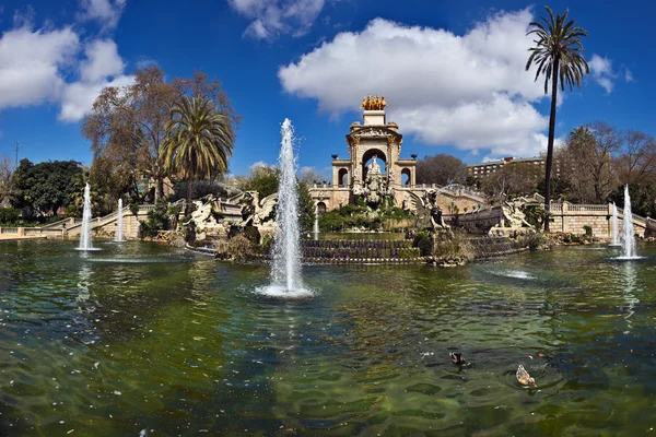 Parc de la ciutadella fontein, barcelona — Stockfoto