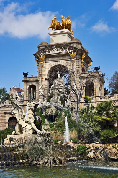 Parc de la ciutadella fontän, barcelona — Stockfoto