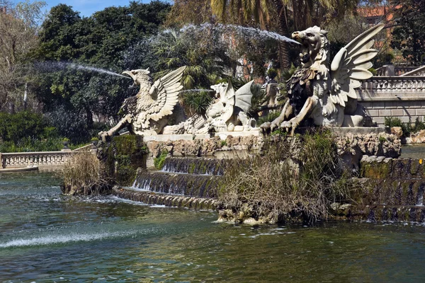Parc de la 休达德亚喷泉、 巴塞罗那 免版税图库照片