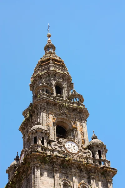 塔大教堂圣地亚哥德孔波斯特拉 — 图库照片