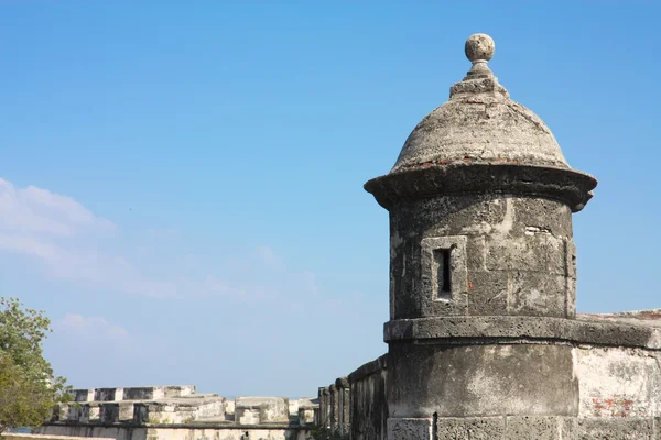Colonial Wall. Cartagena de Indias — Stock Photo, Image