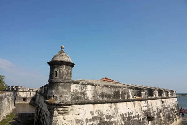 Colonial Wall of Cartagena de Indias — Stock Photo, Image