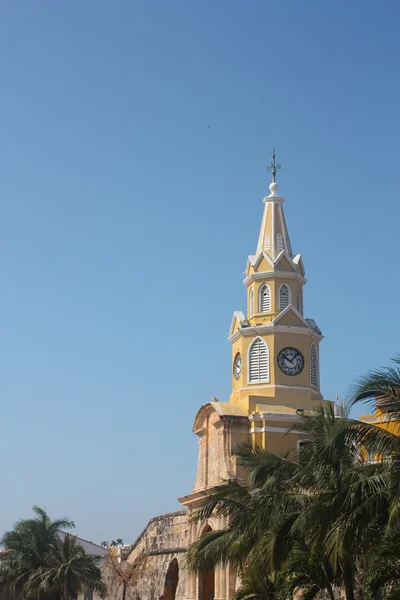 Cartagena, la Torre dell'Orologio. Colombia — Foto Stock