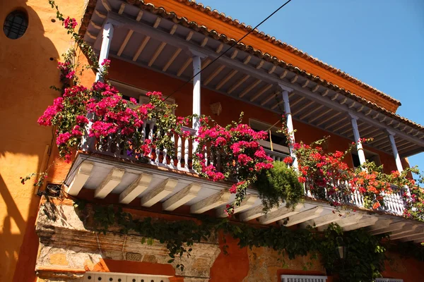 Dettaglio di una casa coloniale. Cartagena — Foto Stock