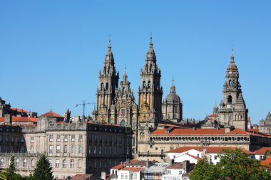 Panoramic, Santiago de Compostela, Spain clipart