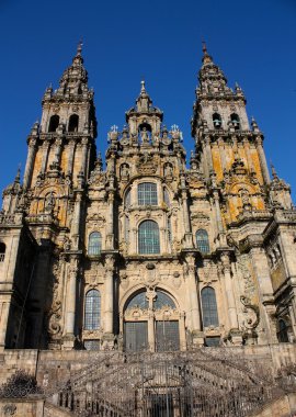 Cathedral Santiago de Compostela, Spain clipart