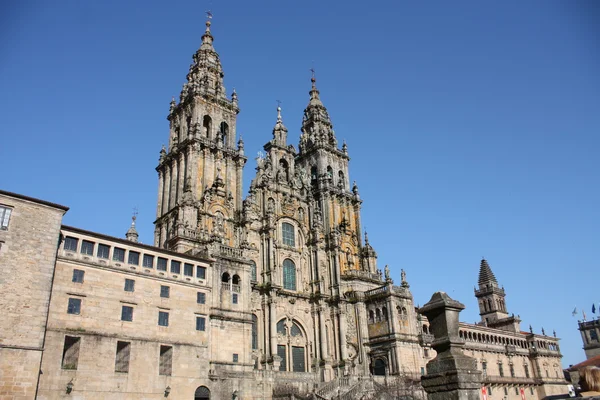 大教堂圣地亚哥德孔波斯特拉西班牙 — 图库照片