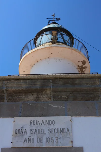 ウェザーベーン キャップ ド クレウス ジローナと灯台 — ストック写真