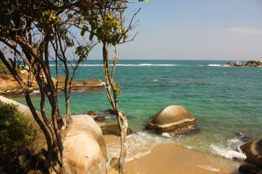 Karayip Denizi. Tayrona Parkı. Kolombiya