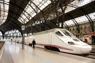 TGV. high speed train, Spain clipart