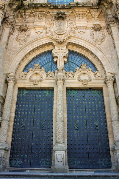 stock image Door of Cathedral - Santiago de Compostela