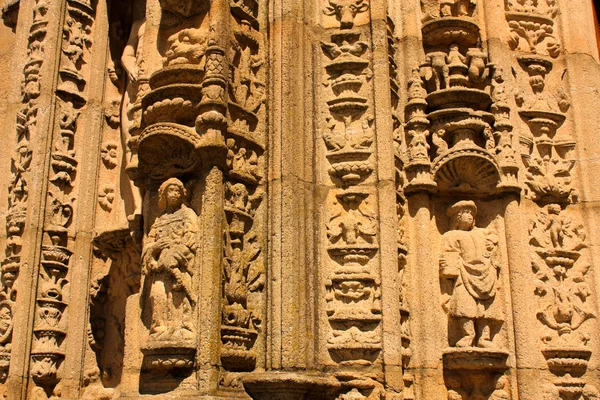 Szczegóły monumentalnej katedry santiago — Zdjęcie stockowe