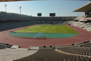 Montjuic Olympic stadium clipart