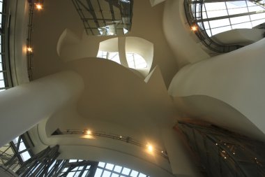 Interior of Guggenheim Museum, Euskadi, Spain clipart