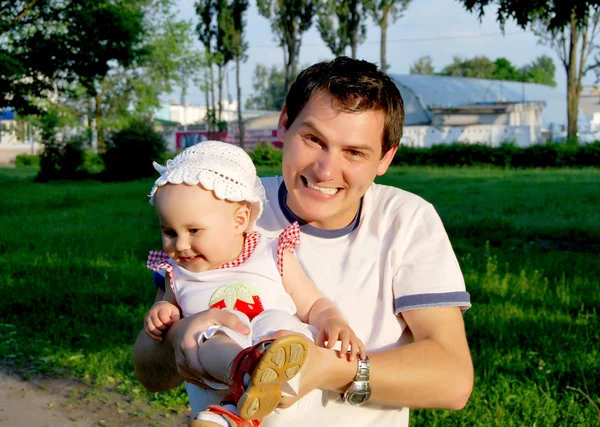 Ребенок и отец Лицензионные Стоковые Фото
