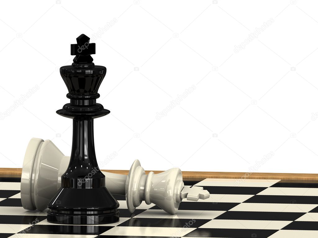 Queda Do Rei Após Xeque-mate No Final De Um Jogo Em Cima De Um Tabuleiro De  Xadrez Em Frente a Um Fundo Escuro Imagem de Stock - Imagem de posto,  inteligência: 205880231