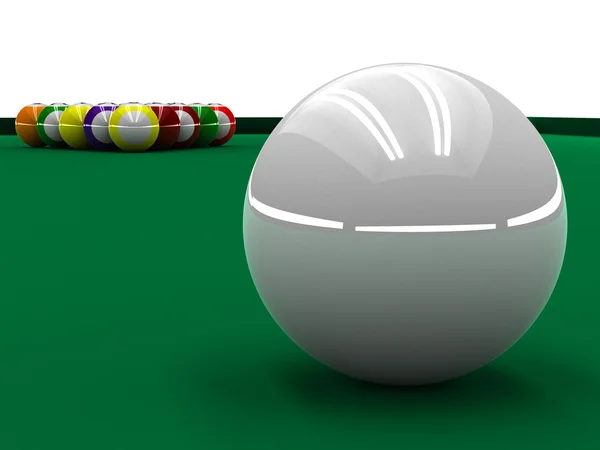 Billiard Shot — Stock Photo, Image