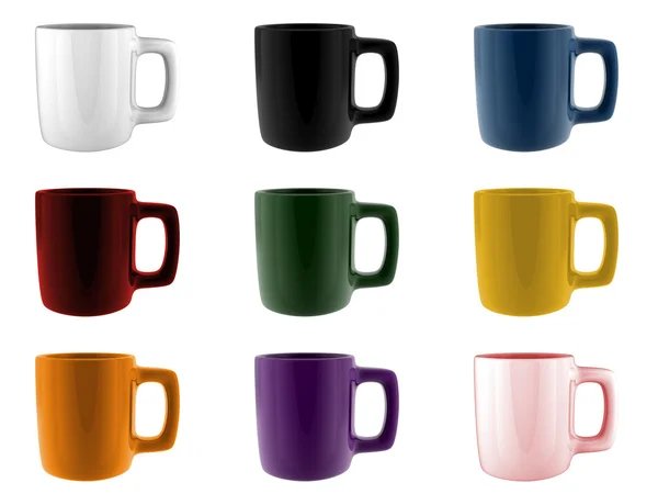 Set of mugs — Stock Photo, Image