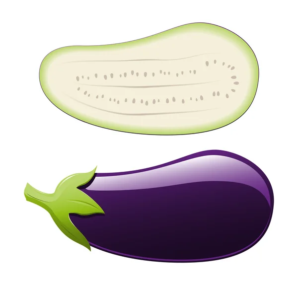 Vektor aubergine — Stock vektor