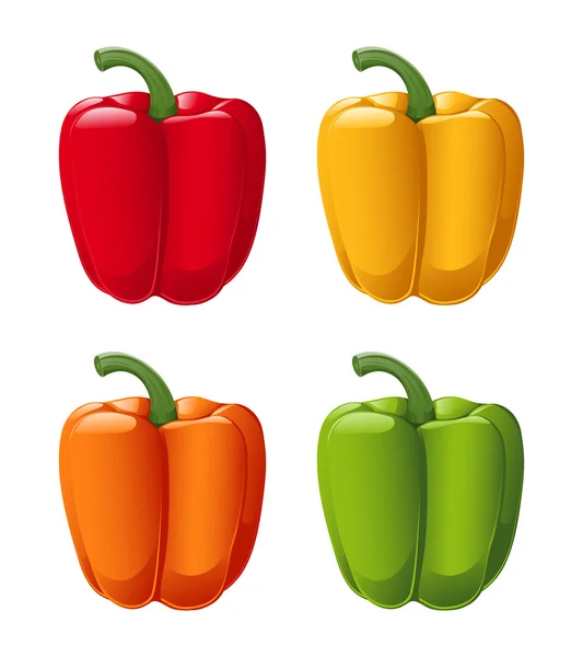 Sweet Peppers — Stock Vector