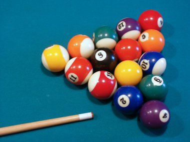 Billiard balls clipart