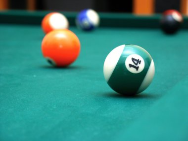 Billiard balls clipart