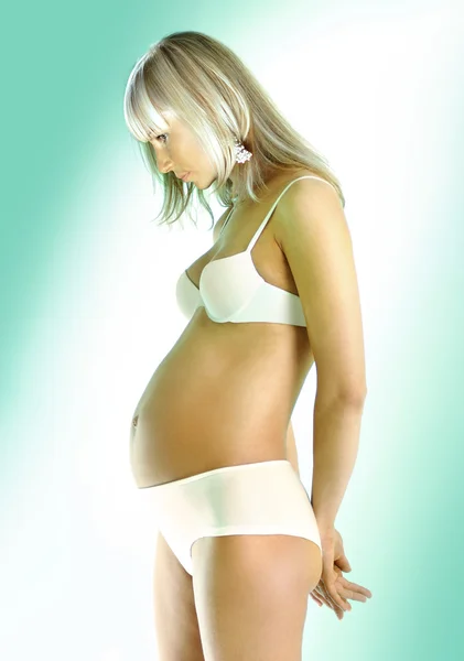 임신 한 여자 스톡 이미지