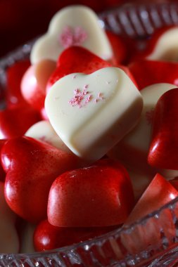 Bowl Full of Candy Hearts clipart