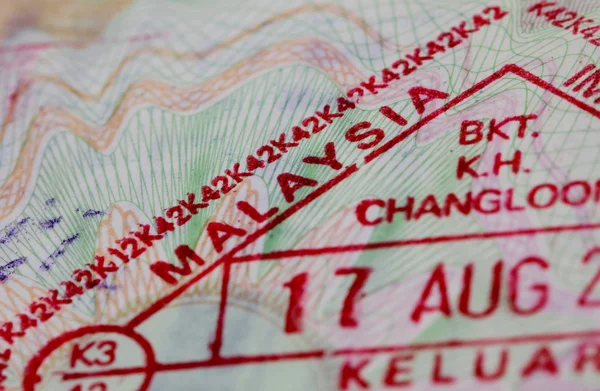 미국에서 여권 스탬프 — 스톡 사진