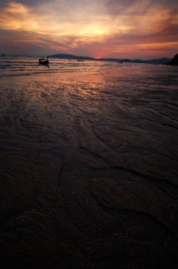 Ao Nang, Krabi, kum, yaz, gün batımı