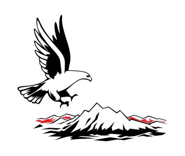 Eagle fly clipart