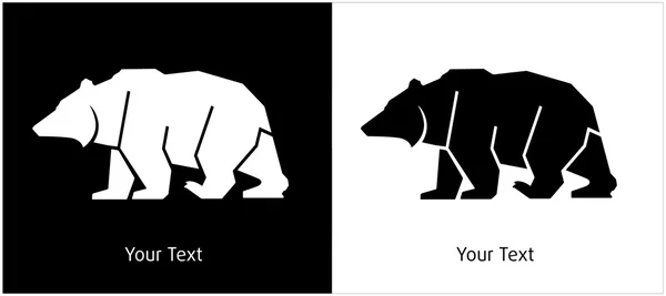 Ведмідь логотип — стоковий вектор