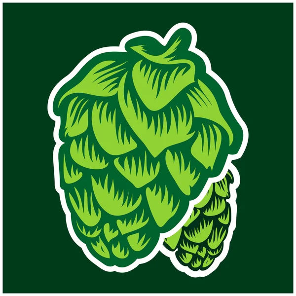 Hop branch — Stockvector