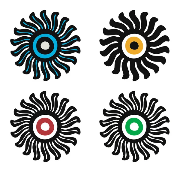 Logotipos Sun — Vector de stock