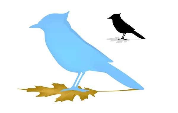Uccello di Twitter — Vettoriale Stock