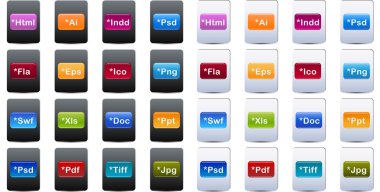 Document and File Type Icons clipart