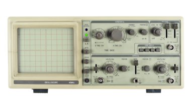 Old analogue oscilloscope clipart