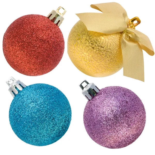 Christmas spheres with a rough surface set — Stock Photo, Image