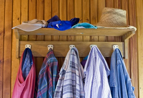 Old clothes in the old house — Stock Photo, Image