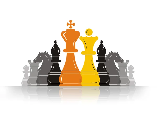 Šachový pěšec vůdce — Stock fotografie