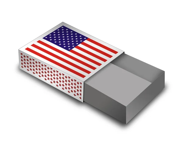 Empty Matchbox - USA — Stock Photo, Image