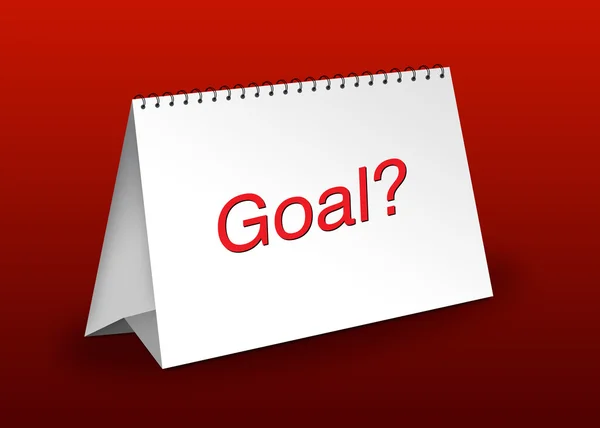 Business Table calendar “Goal” — Stock Photo, Image