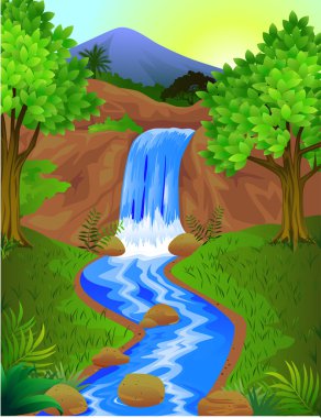 Waterfall clipart