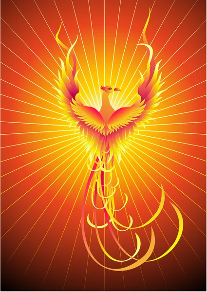 Oiseau Phoenix — Image vectorielle