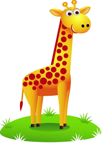 Cute giraffe cartoon — Stock Vector © dagadu #3082690