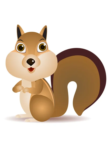 Caricature écureuil — Image vectorielle