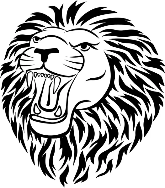 Tatouage de lion — Image vectorielle