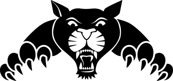 Schwarzer Panther — Stockvektor
