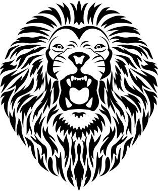 Lion tattoo clipart